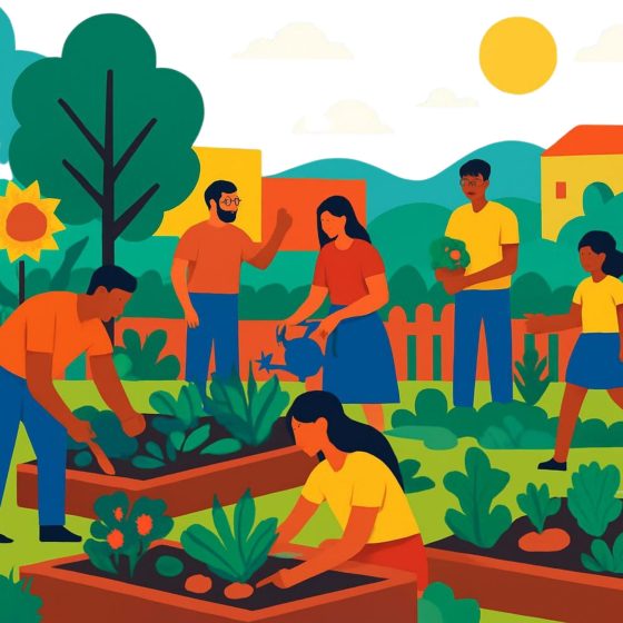 Cultiver la santé grâce à un jardin partagé